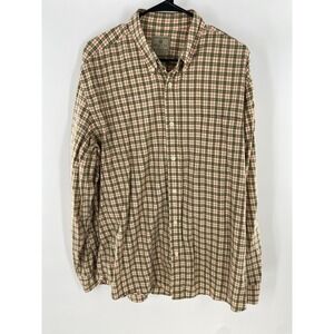 Beretta Men's Shirt 3XL Plaid Long Sleeve Button Down Pocket